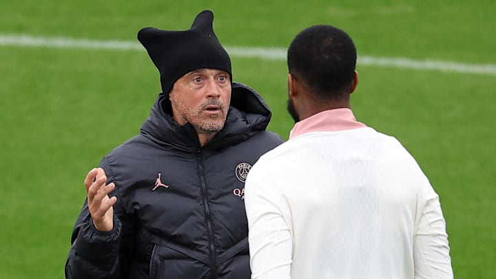 Luis Enrique et Presnel Kimpembe - PSG