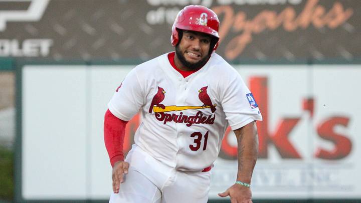Springfield Cardinals' Rainiel Rodriguez sprints to third base against the Amarillo Sod Poodles in Game two of the Texas League Championship series in Springfield, Missouri on Tuesday, Sept. 22. Springfield Cardinals' Rainiel Rodriguez sprints to third base against the Amarillo Sod Poodles in Game two of the Texas League Championship series in Springfield, Missouri on Tuesday, Sept. 22.