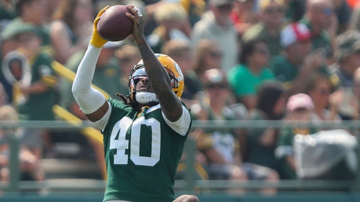 Green Bay Packers safety Omar Brown intercepted three passes at Family Night. Will that be enough to get him on the 53?