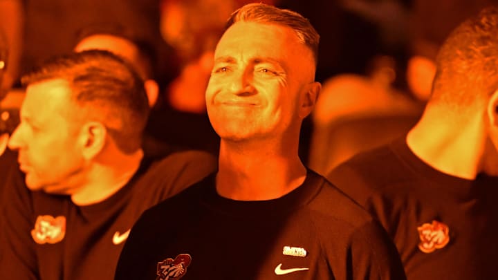 Mar 28, 2025; Toronto, Ontario, CAN;  Toronto Raptors head coach Darko Rajakovic smiles during pre-game ceremonies before tip off against the Charlotte Hornets at Scotiabank Arena. Mandatory Credit: Dan Hamilton-Imagn Images