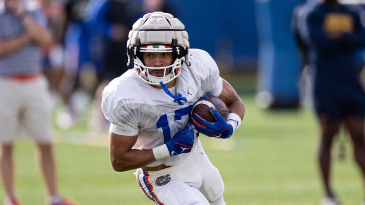 Florida Gators wide receiver Chimere Dike hopes to follow in Ricky Pearsall's footsteps with his final year in college. Florida Gators wide receiver Chimere Dike hopes to follow in Ricky Pearsall's footsteps with his final year in college.