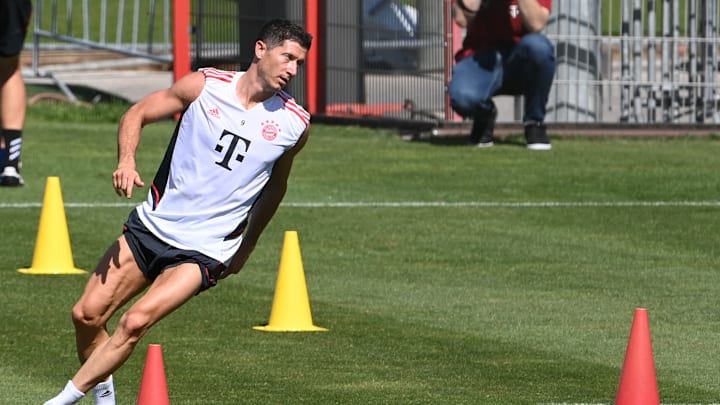Robert Lewandowski bei seinen letzten Bayern-Metern?