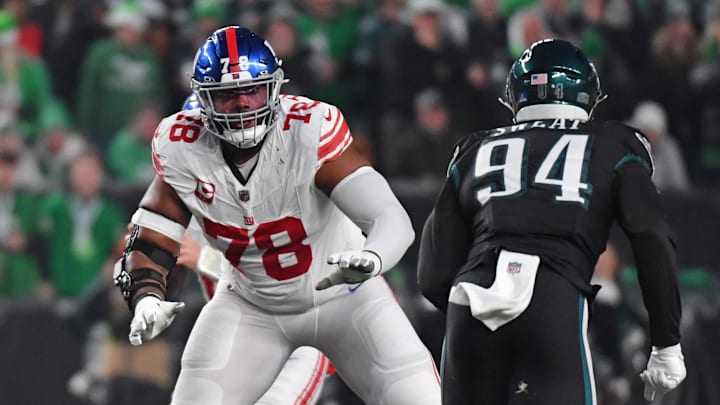 New York Giants offensive tackle Andrew Thomas New York Giants offensive tackle Andrew Thomas