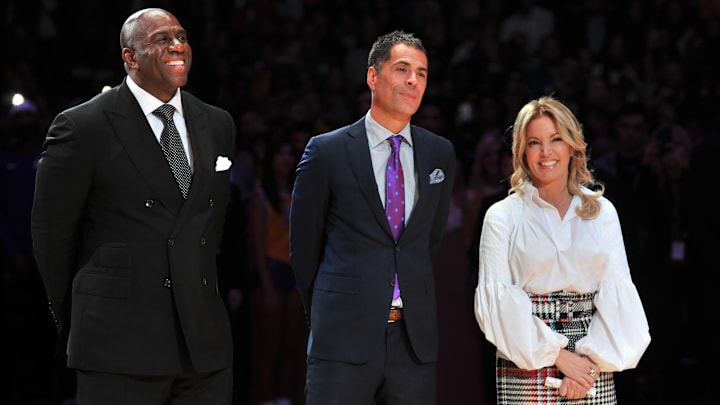 Celebrities At The Los Angeles Lakers Game