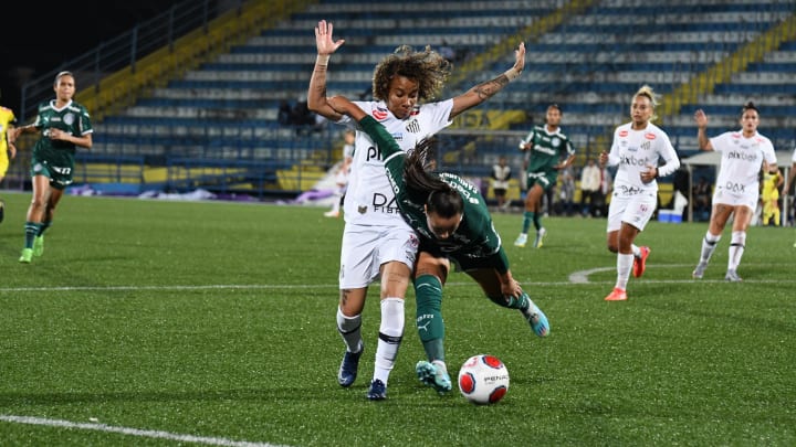 Palmeiras venceu o jogo de ida por 1 a 0, em mando do Santos Palmeiras venceu o jogo de ida por 1 a 0, em mando do Santos
