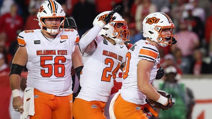 Oklahoma State Cowboys wide receiver Wyatt Young. Oklahoma State Cowboys wide receiver Wyatt Young.