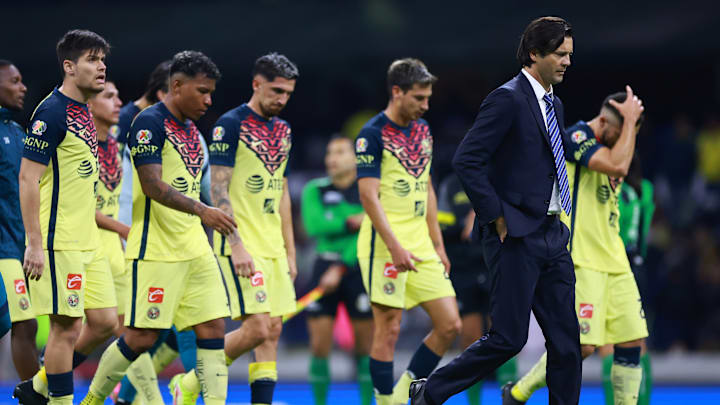 Jugadores del América luego de un partido.