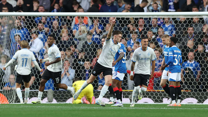 Brugge abriu vantagem contra os Rangers