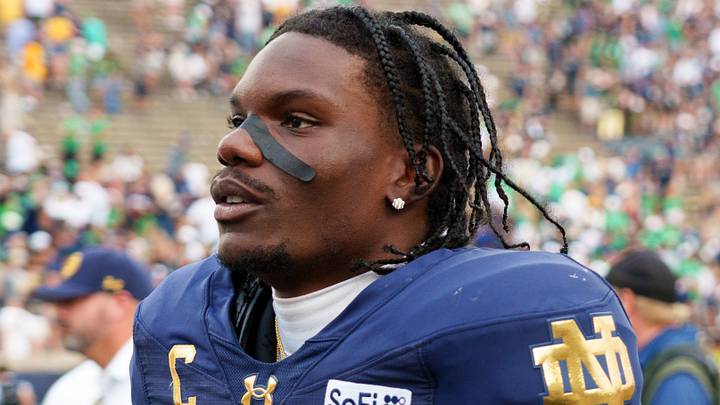 Notre Dame safety Adon Shuler walks off the field after winning a NCAA football game 52-0 against Rice at Notre Dame Stadium on Saturday, Sept. 12, 2026, in South Bend. Notre Dame safety Adon Shuler walks off the field after winning a NCAA football game 52-0 against Rice at Notre Dame Stadium on Saturday, Sept. 12, 2026, in South Bend.