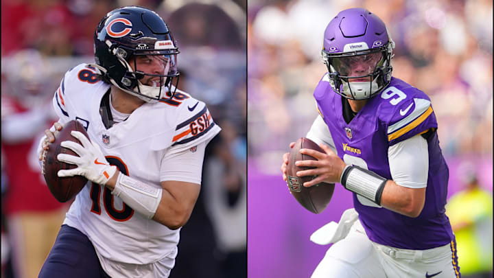 Caleb Williams and J.J. McCarthy were top-ten draft picks last year. Caleb Williams and J.J. McCarthy were top-ten draft picks last year.