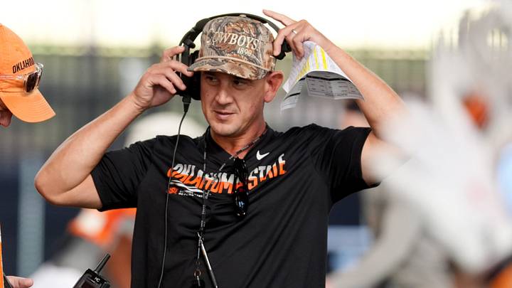 Oklahoma State head football coach Eric Morris.