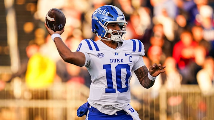 Quarterback Darian Mensah transferred from Duke to Miami this offseason.