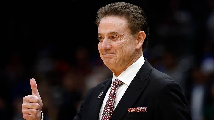 Mar 27, 2026; Washington, DC, USA; St. John's Red Storm head coach Rick Pitino reacts in the first half during a Sweet Sixteen game of the East Regional of the men's 2026 NCAA Tournament at Capital One Arena. Mandatory Credit: Amber Searls-Imagn Images Mar 27, 2026; Washington, DC, USA; St. John's Red Storm head coach Rick Pitino reacts in the first half during a Sweet Sixteen game of the East Regional of the men's 2026 NCAA Tournament at Capital One Arena. Mandatory Credit: Amber Searls-Imagn Images