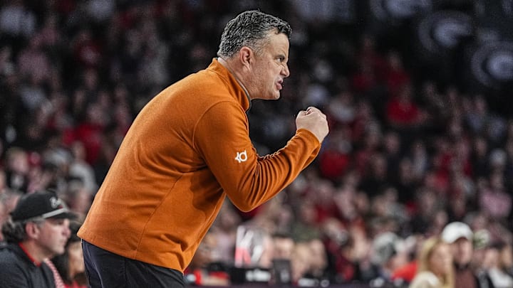 Feb 21, 2026; Athens, Georgia, USA; Texas Longhorns head coach Sean Miller.