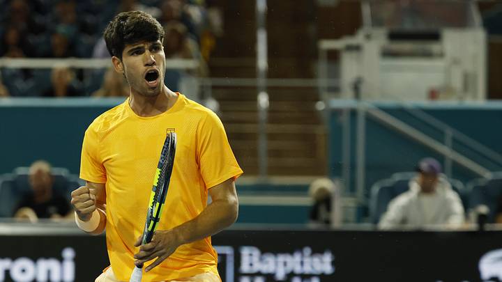 Carlos Alcaraz, sidelined by a wrist injury, now finds his surging card market entering a rare pause. Carlos Alcaraz, sidelined by a wrist injury, now finds his surging card market entering a rare pause.