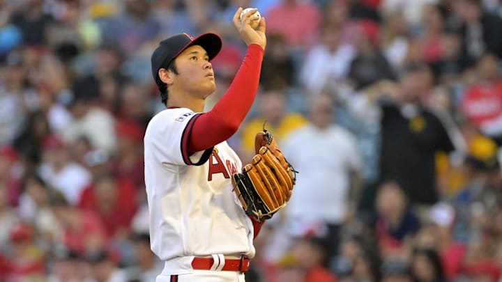 Los Angeles Angels starting pitcher Shohei Ohtani (17)