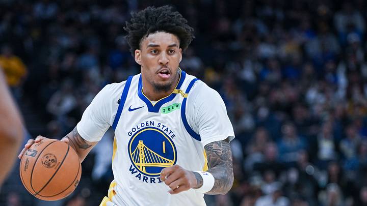 Oct 6, 2026; San Francisco, California, USA; Golden State Warriors forward Yaxel Lendeborg (1) pushes the ball up the court during the third quarter of the game against the Los Angeles Lakers at Chase Center. Oct 6, 2026; San Francisco, California, USA; Golden State Warriors forward Yaxel Lendeborg (1) pushes the ball up the court during the third quarter of the game against the Los Angeles Lakers at Chase Center.