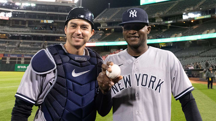 Domingo Germán y Kyle Higashioka hicieron batería en un juego perfecto de los New York Yankees Domingo Germán y Kyle Higashioka hicieron batería en un juego perfecto de los New York Yankees