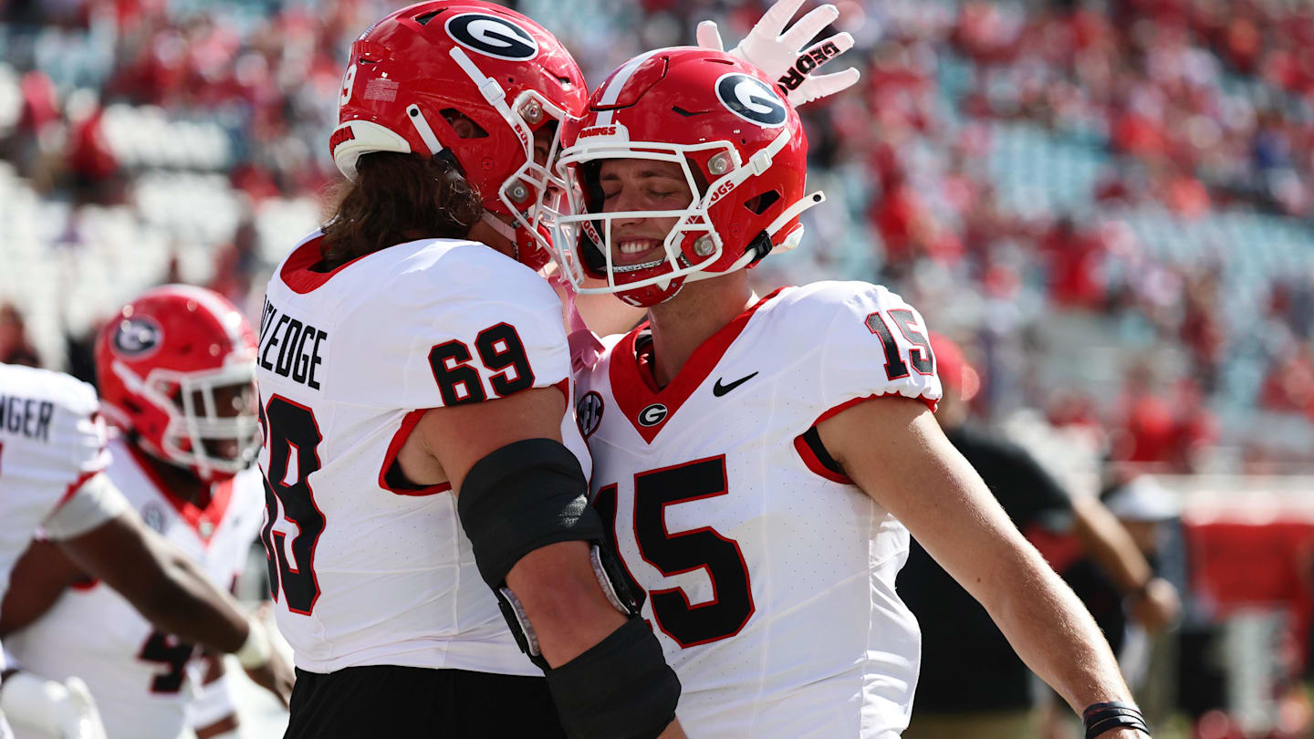 Tate Ratledge's recruitment to Georgia had some help from a former assistant