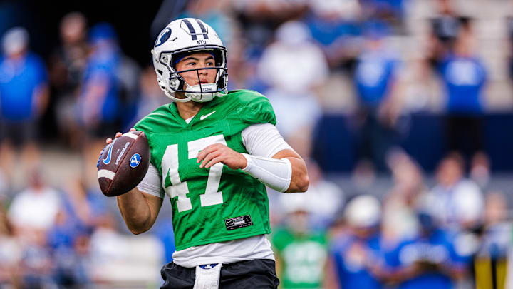 BYU quarterback Bear Bachmeier in Fall Camp
