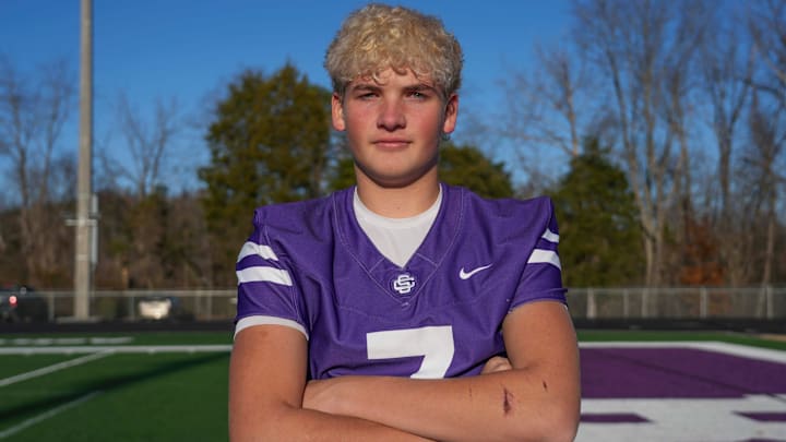 Sevier County's Cooper Newman is the PrepXtra football player of the year, photographed at Sevier County High School in Sevierville, Tenn., on Thursday, December 12, 2024.