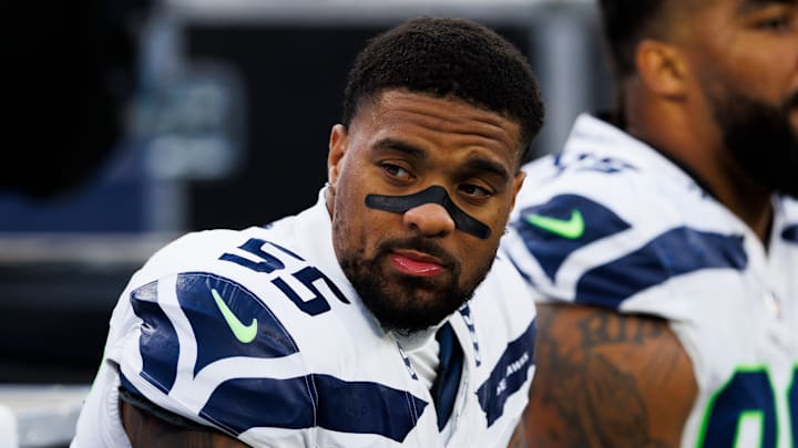 Dre'Mont Jones of the Seattle Seahawks