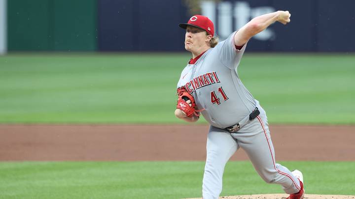 Jun 26, 2026; Pittsburgh, Pennsylvania, USA; Cincinnati Reds starting pitcher Andrew Abbott (41) delivers pitch against the Pittsburgh Pirates during the first inning at PNC Park. Mandatory Credit: Charles LeClaire-Imagn Images Jun 26, 2026; Pittsburgh, Pennsylvania, USA; Cincinnati Reds starting pitcher Andrew Abbott (41) delivers pitch against the Pittsburgh Pirates during the first inning at PNC Park. Mandatory Credit: Charles LeClaire-Imagn Images