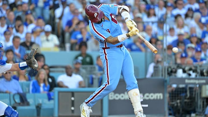 Nick Castellanos (8) hits a RBI double in the eighth inning against the Los Angeles Dodgers. Nick Castellanos (8) hits a RBI double in the eighth inning against the Los Angeles Dodgers.