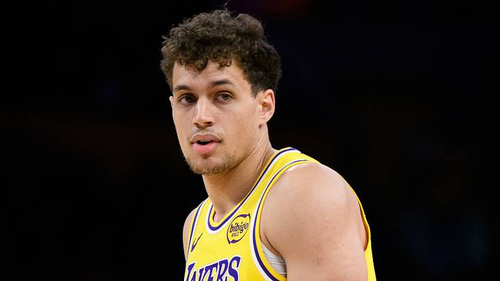 Oct 27, 2025; Los Angeles, California, USA; Los Angeles Lakers guard Chris Manon (30) looks on during the first half against the Portland Trail Blazers at Crypto.com Arena. Mandatory Credit: William Liang-Imagn Images Oct 27, 2025; Los Angeles, California, USA; Los Angeles Lakers guard Chris Manon (30) looks on during the first half against the Portland Trail Blazers at Crypto.com Arena. Mandatory Credit: William Liang-Imagn Images
