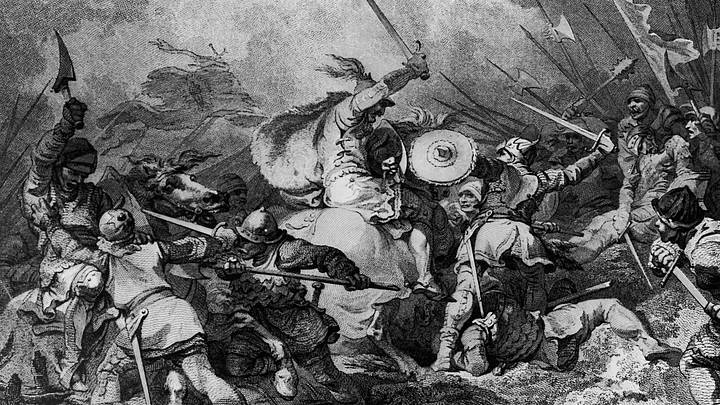 William the Conqueror fighting in battle