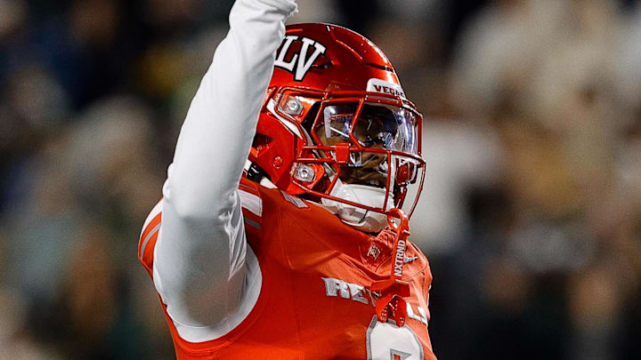 UNLV Rebels defensive back Jaheem Joseph (3) reacts after a play in the second quarter against the Colorado State Rams at Sonny Lubick Field at Canvas Stadium. Mandatory Credit: Isaiah J. Downing-Imagn Images