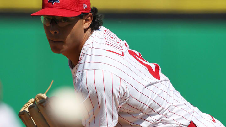 Jesus Luzardo struck out five over three scoreless innings in his 2026 spring debut Thursday.