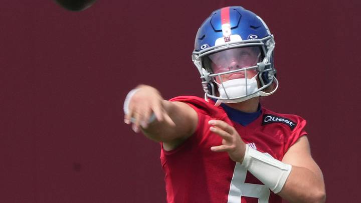 New York Giants quarterback Jaxson Dart and teammates will take part in OTA No. 3, which is open to the media. New York Giants quarterback Jaxson Dart and teammates will take part in OTA No. 3, which is open to the media.