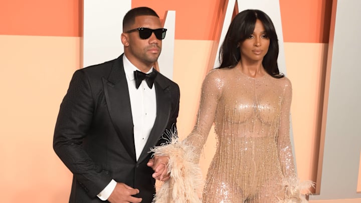Ciara & Russell Wilson at the Vanity Fair Oscar Party.