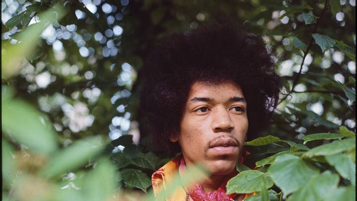 Jimi Hendrix takes a profile photo