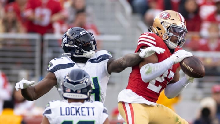 Tyler Lockett and DK Metcalf of the Seattle Seahawks