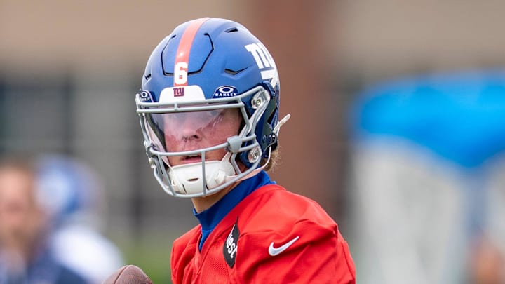 Jaxson Dart, quarterback with the NY Giants