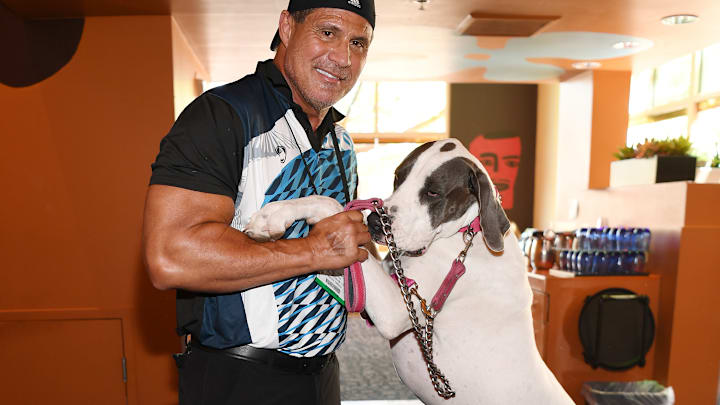 Cesar Millan And Halo Collar At SuperZoo