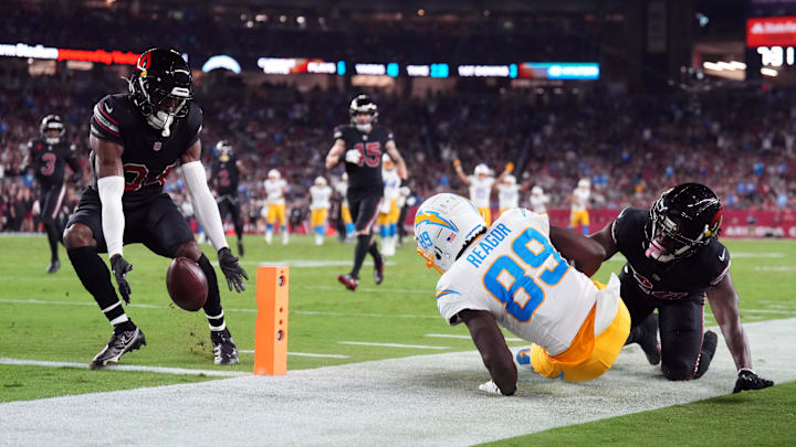 The Cardinals (2–4) are hosting the Chargers (3–2) on "Monday Night Football." The Cardinals (2–4) are hosting the Chargers (3–2) on "Monday Night Football."