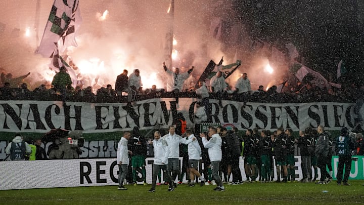 Die Fohlen-Fans sind erneut im Ludwigsparkstadion zu Gast
