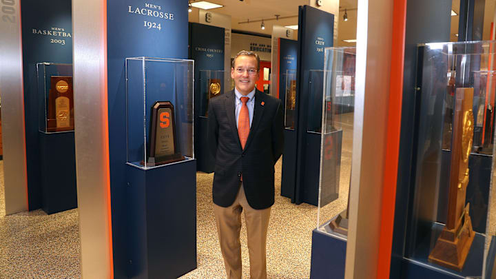 John Wildhack spent much of his career at ESPN before coming to  his alma mater, Syracuse University as director of athletics.

Jg 102318 Wildhack 3