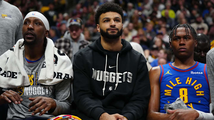 Mar 29, 2024; Denver, Colorado, USA; Denver Nuggets guard Jamal Murray