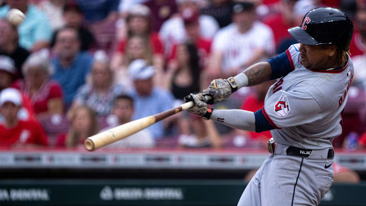 Jose Ramirez hits a home run