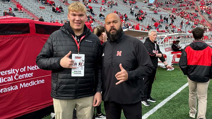 Dalton DeBoer on a visit to Nebraska 