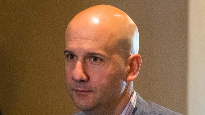 Nov 8, 2016; Scottsdale, AZ, USA; Atlanta Braves general manager John Coppolella  during the MLB general managers meeting at the Omni Scottsdale Resort. Mandatory Credit: Mark J. Rebilas-Imagn Images