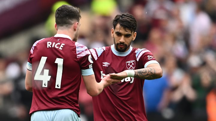 Declan Rice y Lucas Paqueta