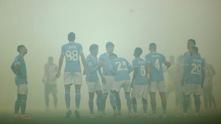 La Lazio, una delle squadre retrocesse dall'Europa League alla Conference League