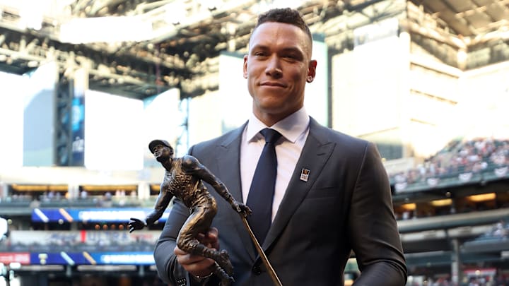 Judge recibió el premio previo al tercer juego de la Serie Mundial