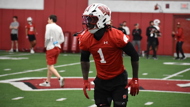 Wisconsin cornerback Eric Fletcher. Wisconsin cornerback Eric Fletcher.