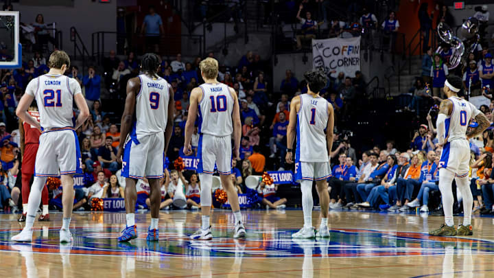 The Florida Gators had seven players who scored in double figures, including all five starters.
